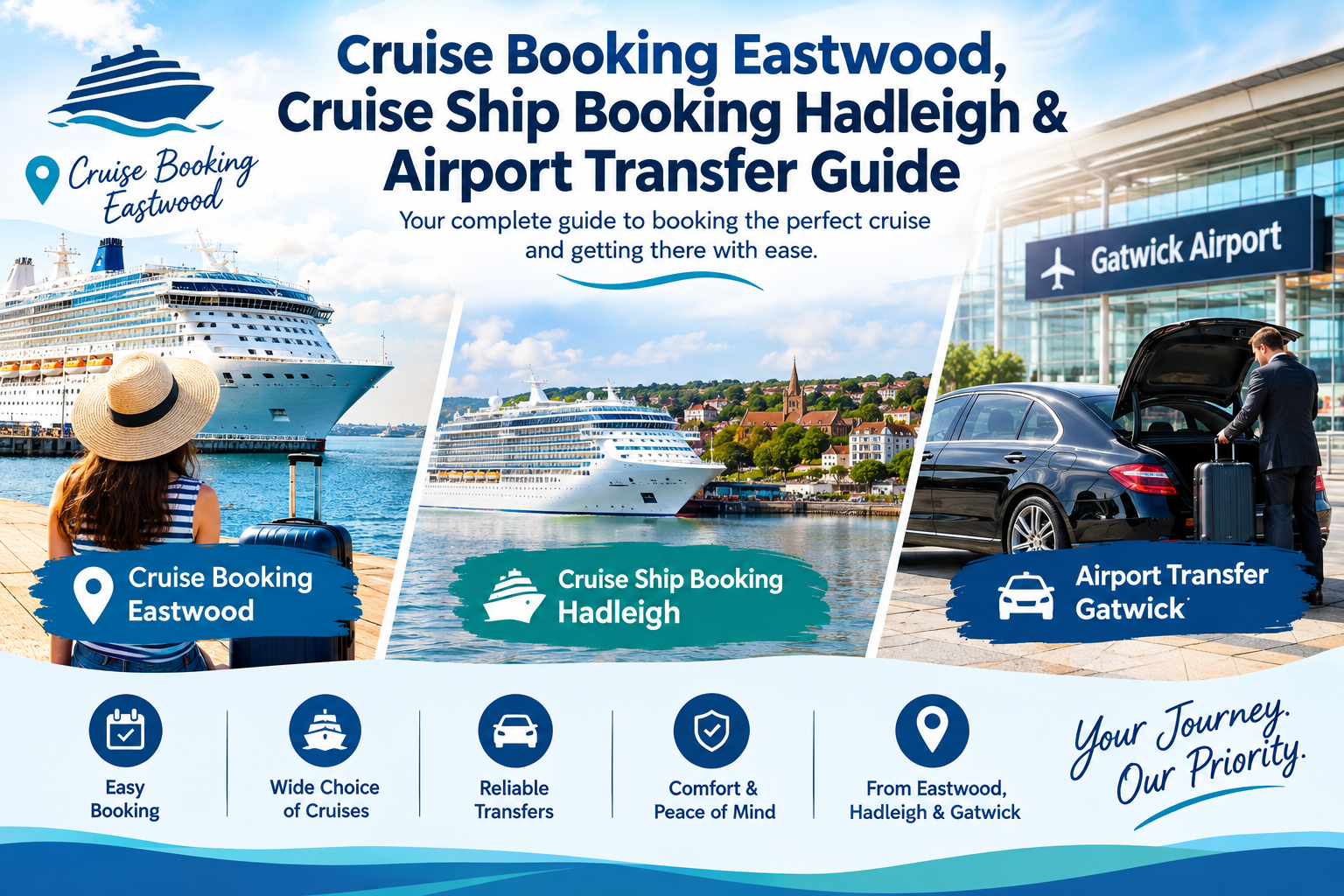 Cruise Booking Eastwood, Cruise Ship Booking Hadleigh & Airport Transfer Guide